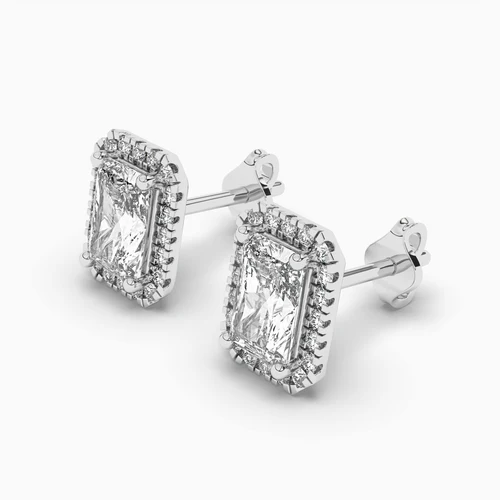 Diamond stud earrings