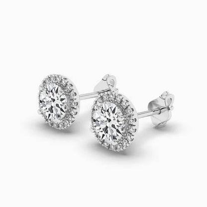 Womens Silver Stud Earrings silver