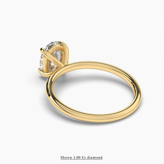 Oval Diamond Engagement Ring