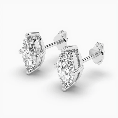 silver ear studs for women