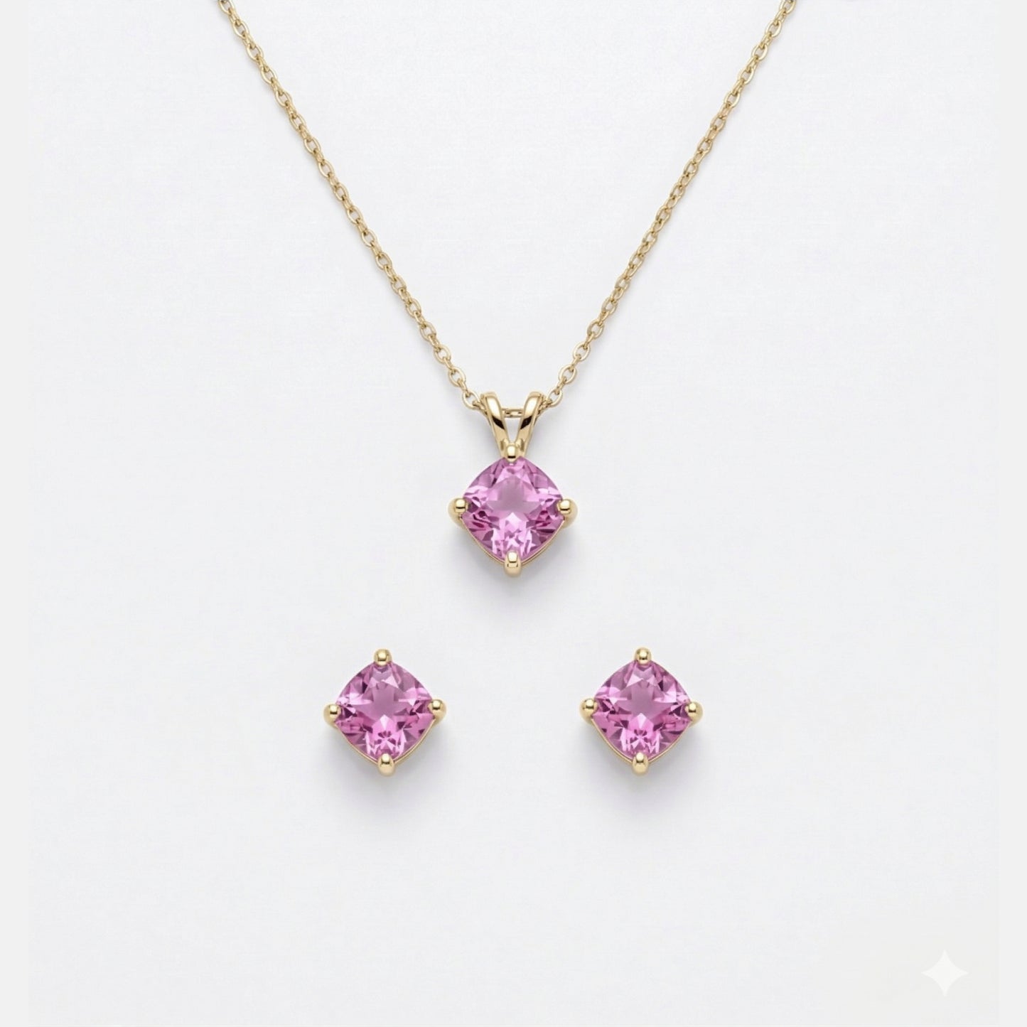 pink stone necklace