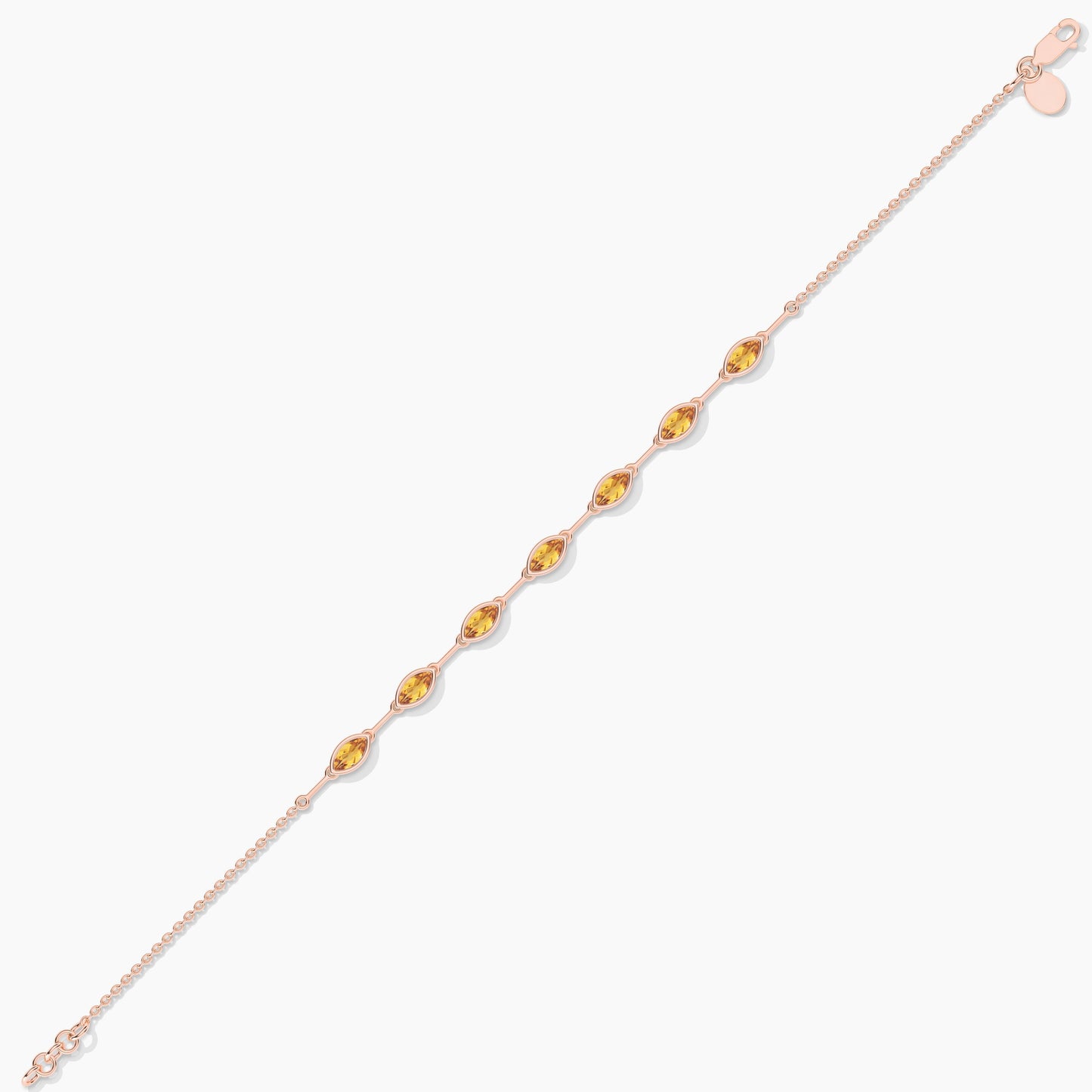 Peridot Diamond Original Silver Bracelet