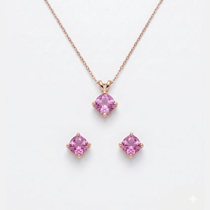 pink stone necklace
