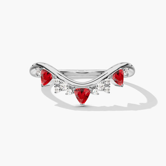 Ruby diamond ring