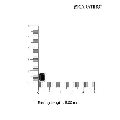 blacak diamond studs for men