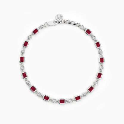 Ruby Tennis Bracelet