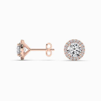 Womens Silver Stud Earrings