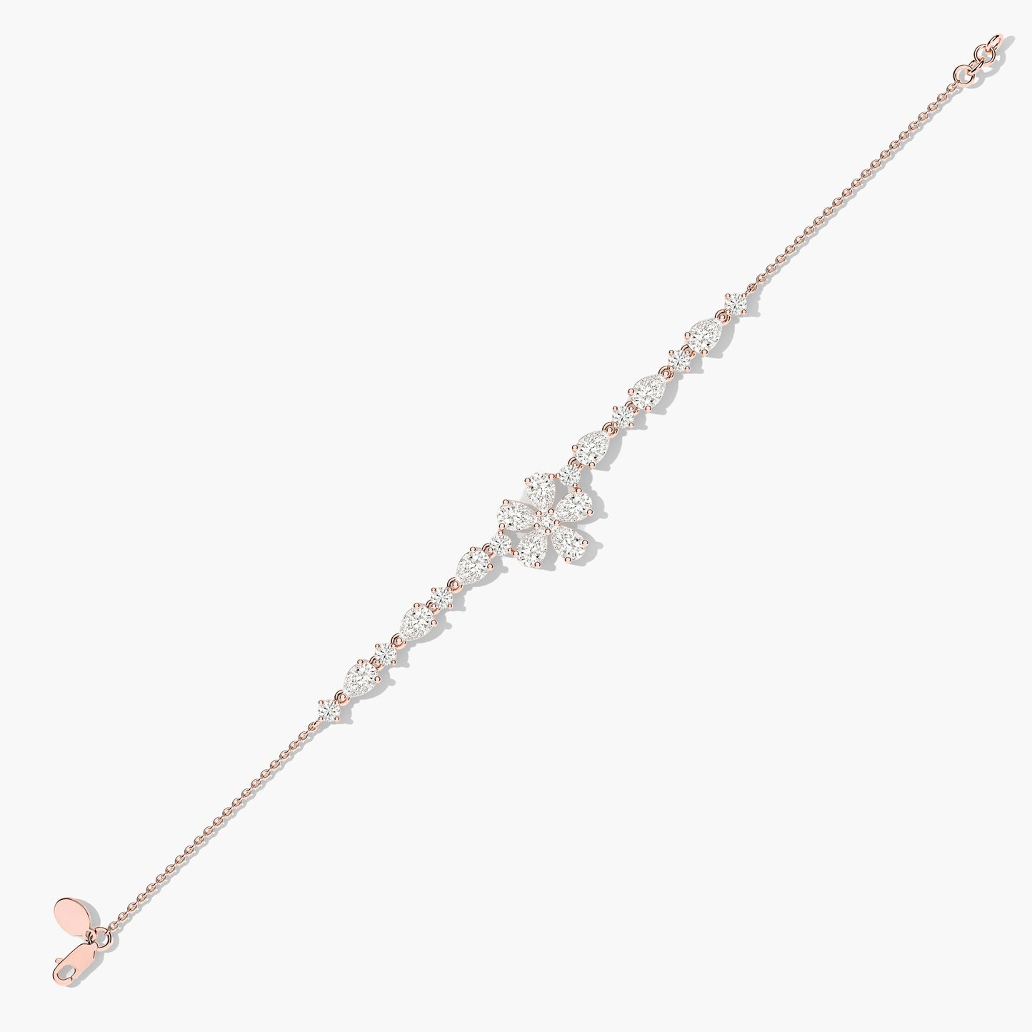 rose gold diamond bracelet