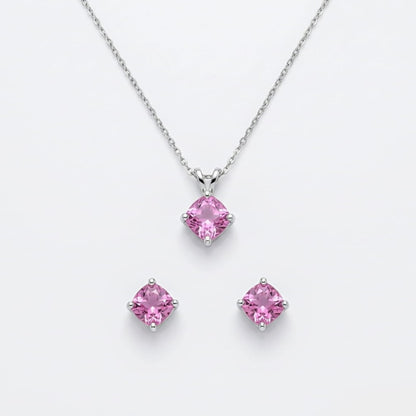 pink stone necklace