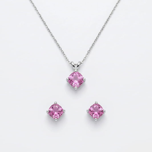 pink stone necklace