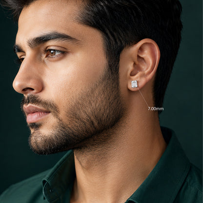White diamond earrings