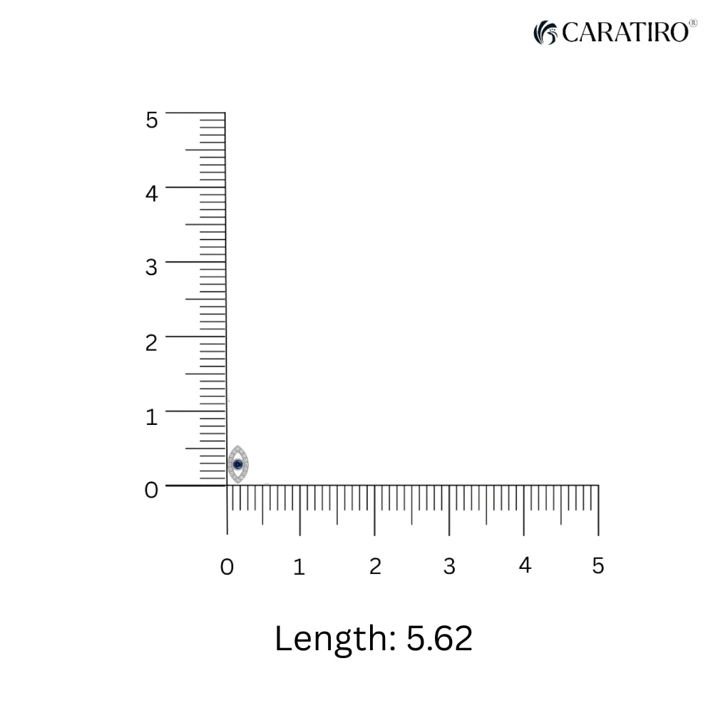Measurement scale with a length of 5.62 displayed, branded with Caratiro.