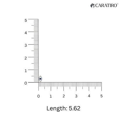 Measurement scale with a length of 5.62 displayed, branded with Caratiro.