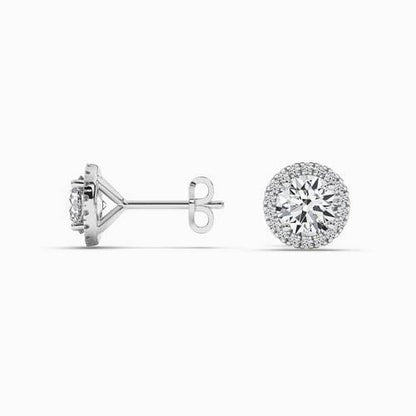 Womens Silver Stud Earrings solid silver