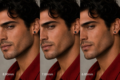 simulated diamond stud earrings