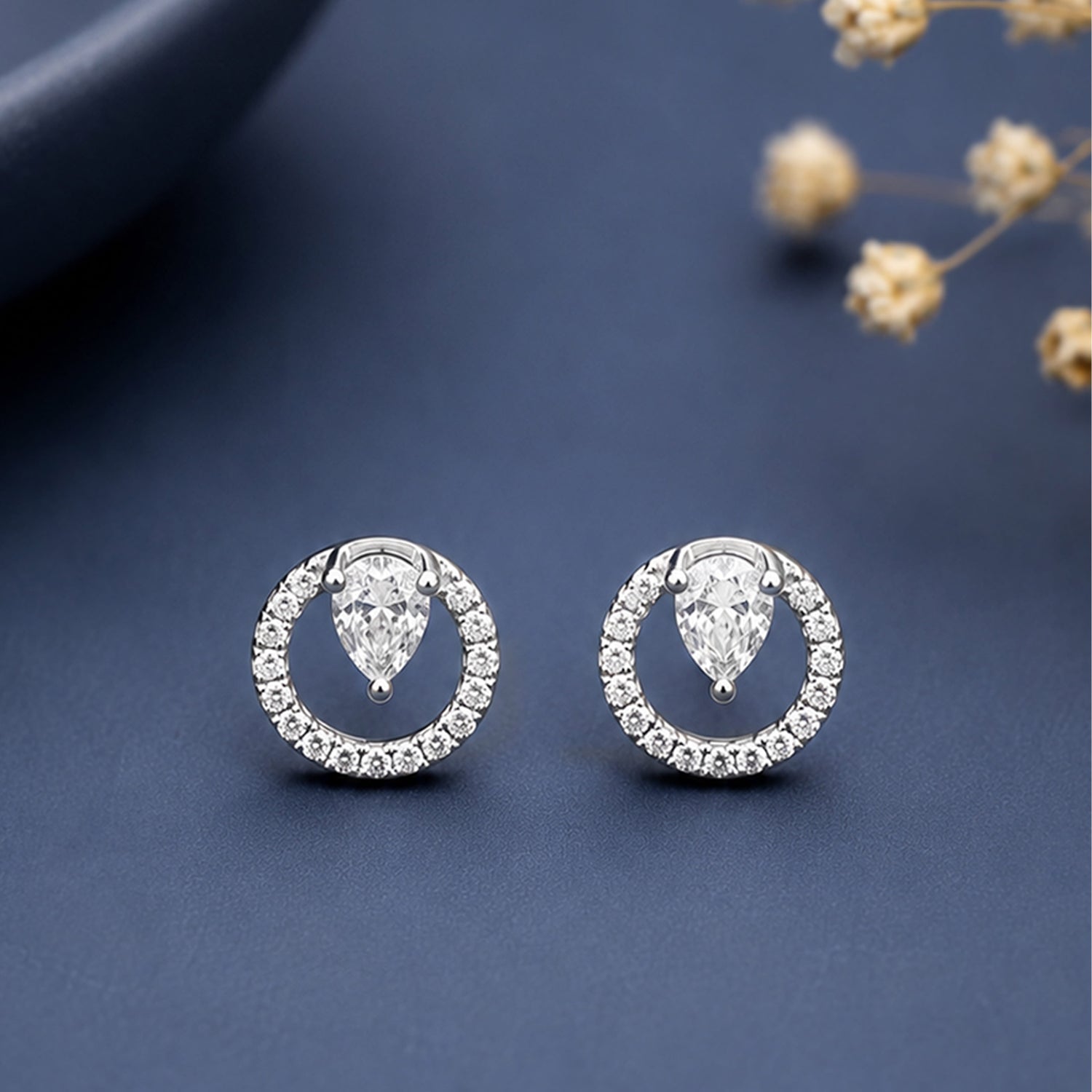 Moissanite SIlver Earrings