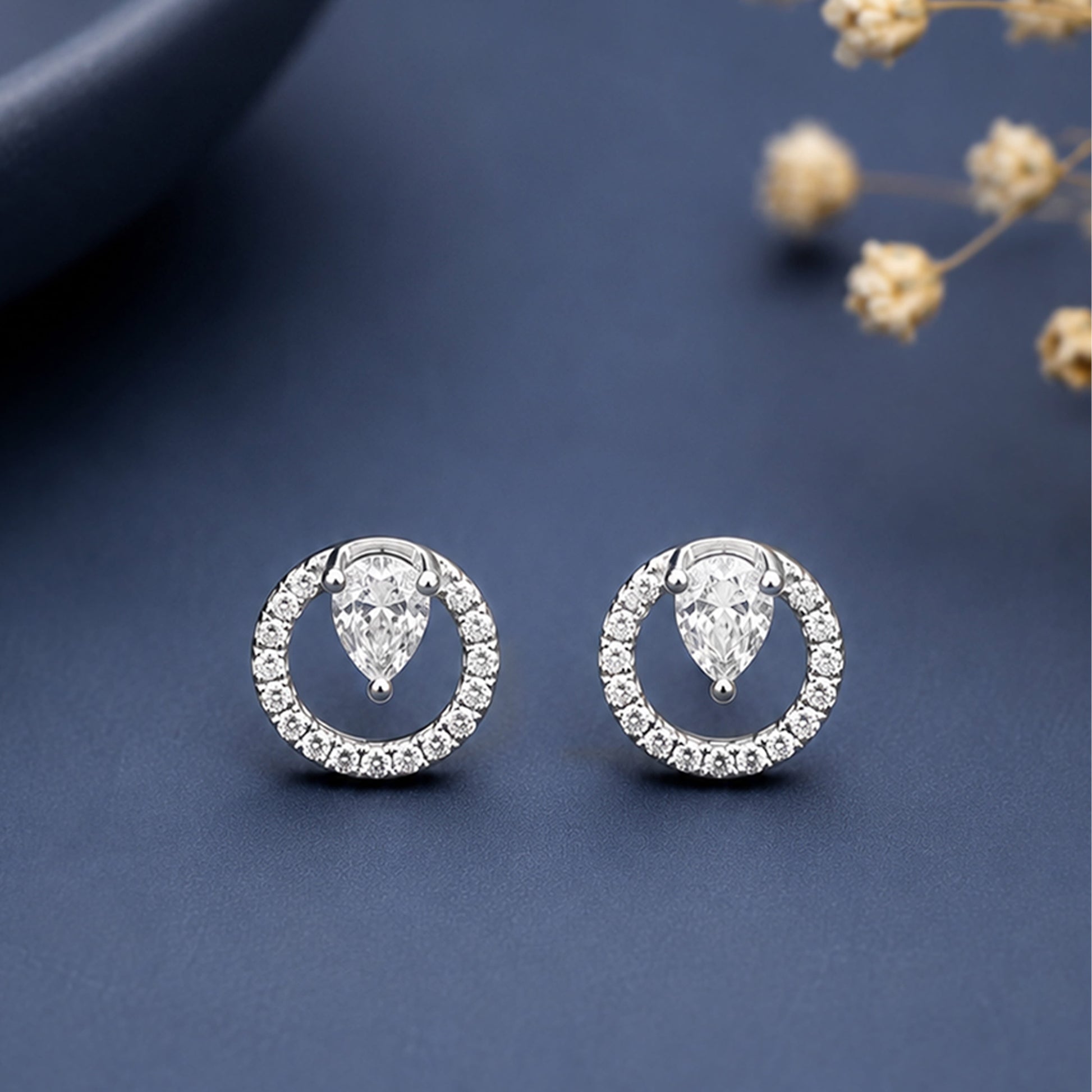 Moissanite SIlver Earrings
