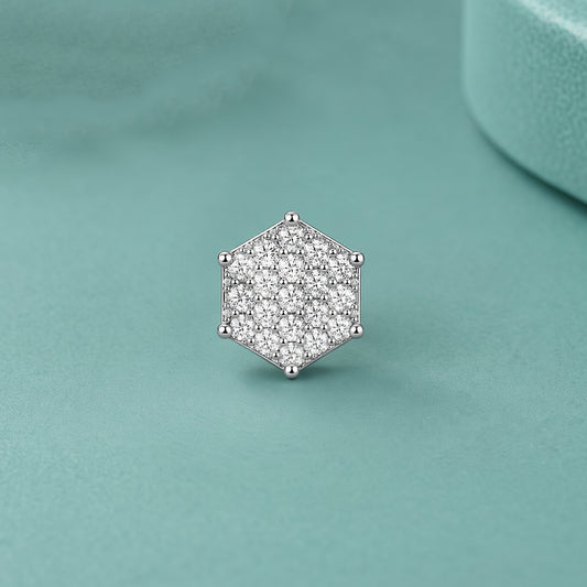 Diamond stud earrings
