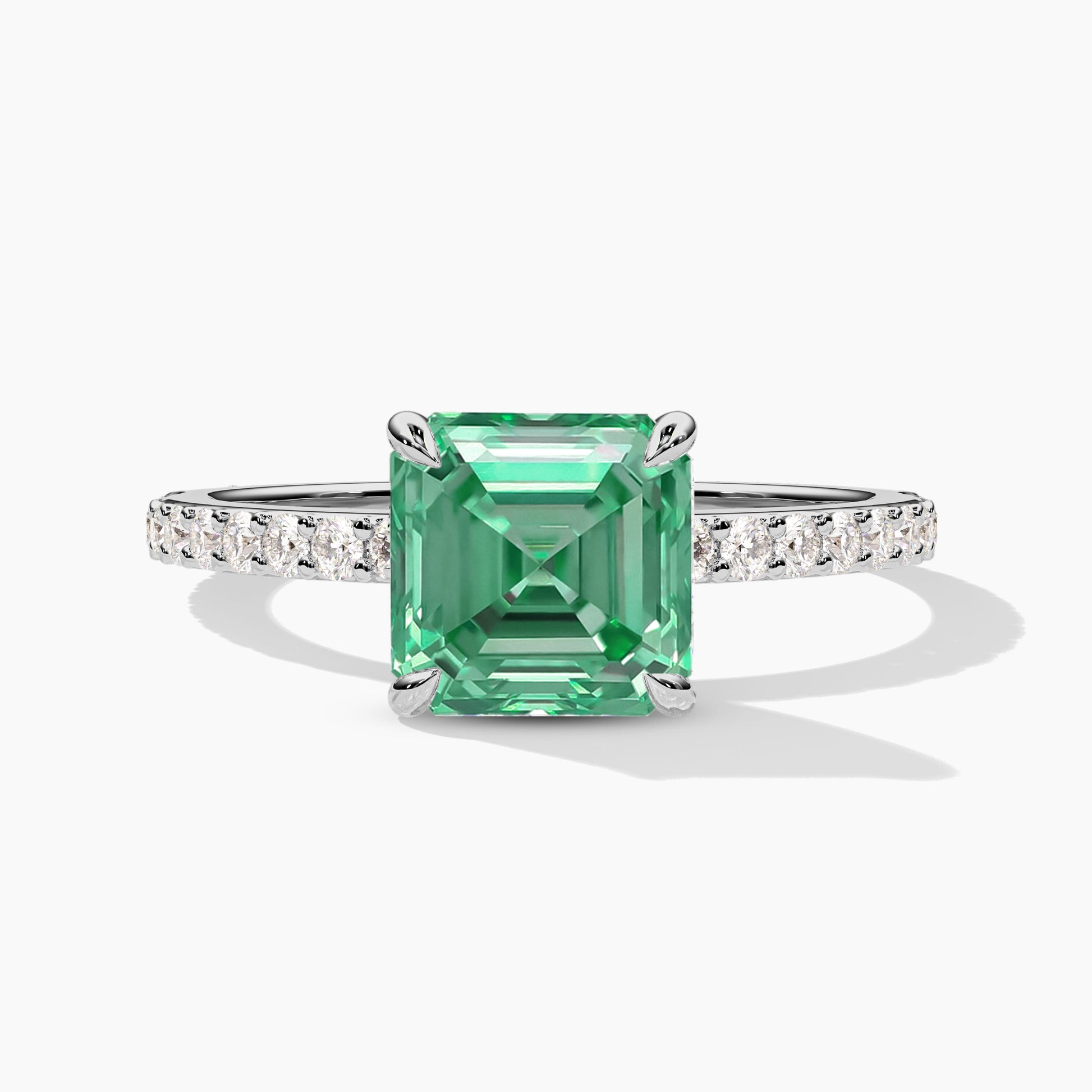 Asscher diamond ring