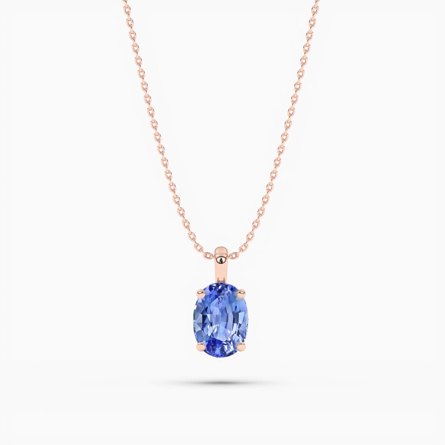 rose gold plated diamond pendant