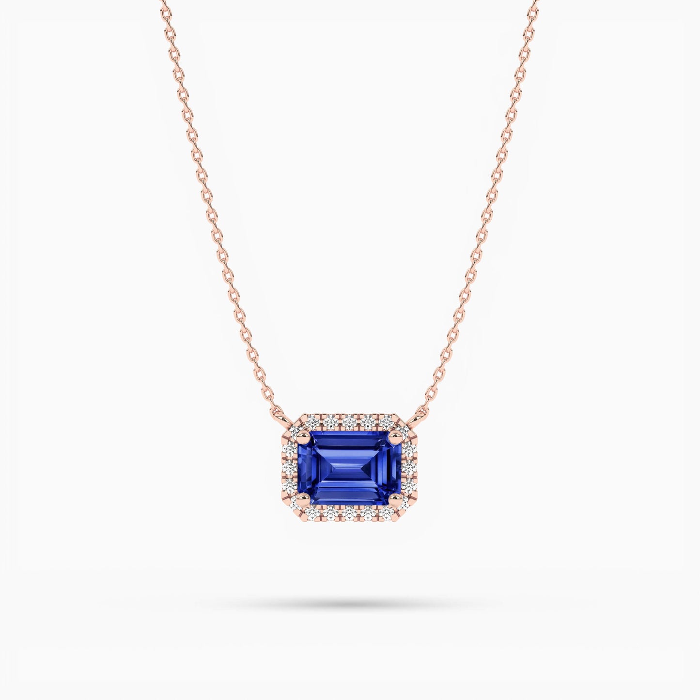 blue diamond necklace set​