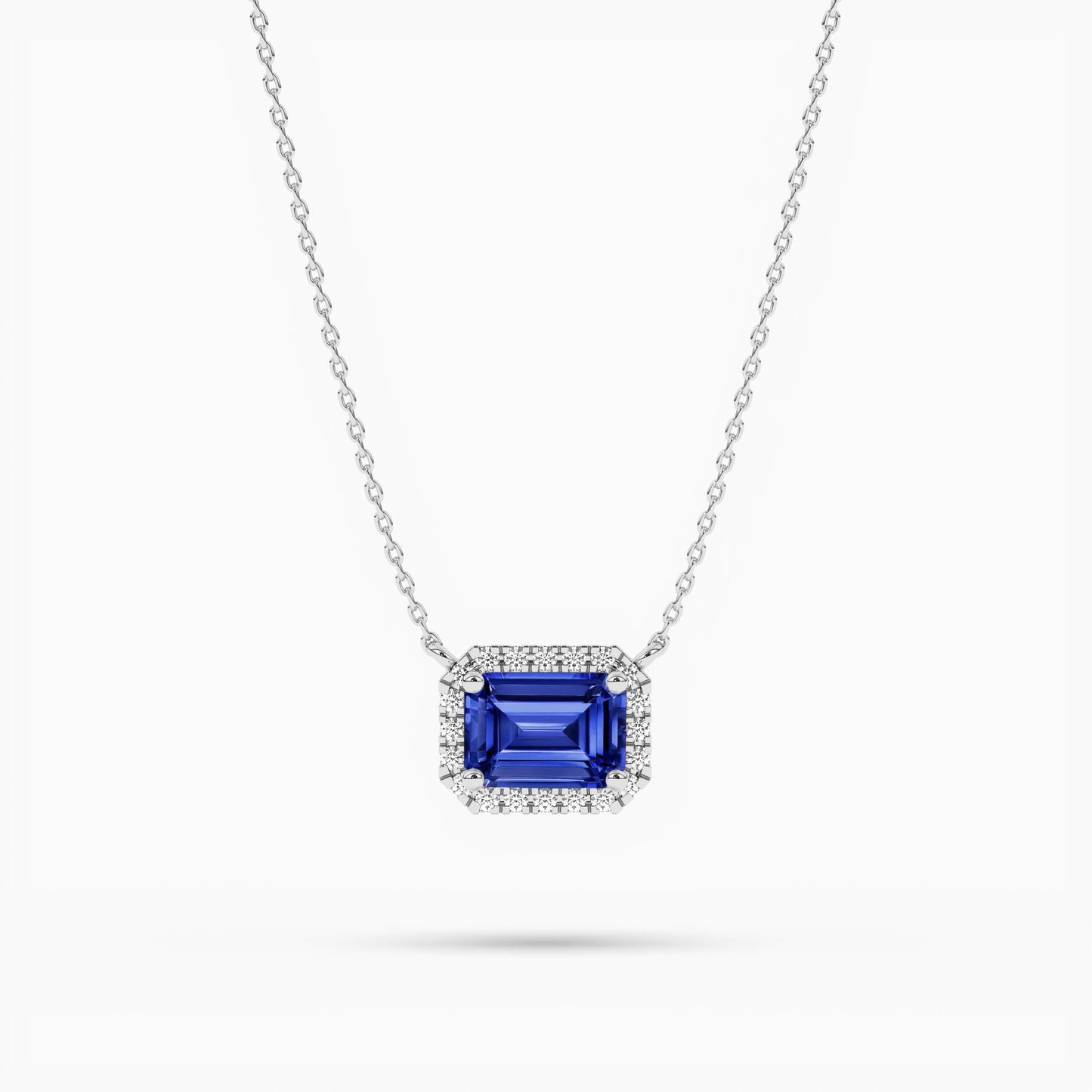 blue diamond necklace set​