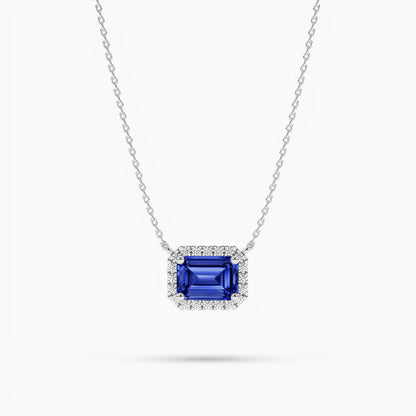blue diamond necklace set​