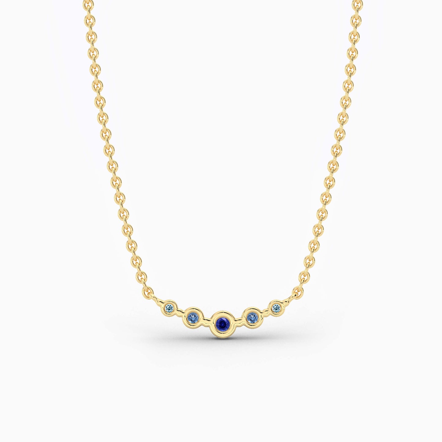 blue diamond pendant for her
