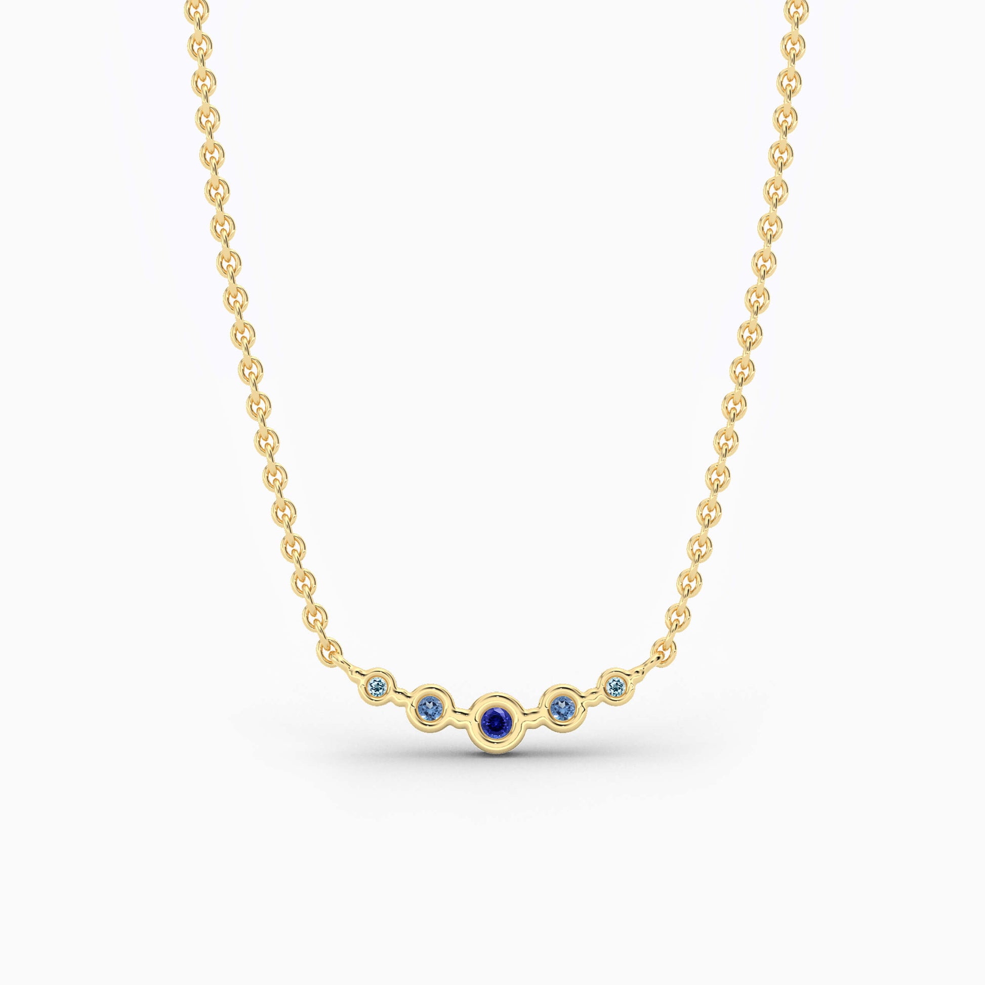 blue diamond pendant for her