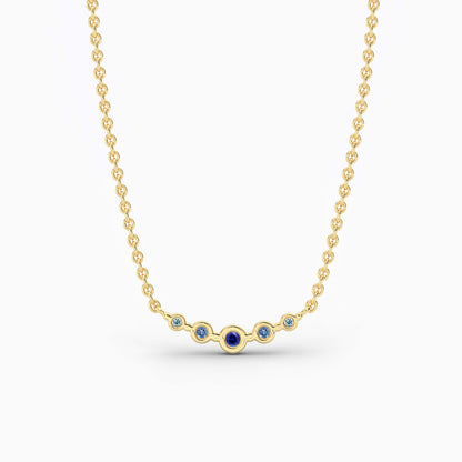 blue diamond pendant for her