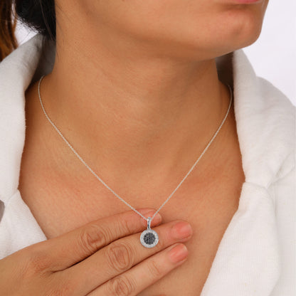 Black Diamond Necklace​ in 925 Silver