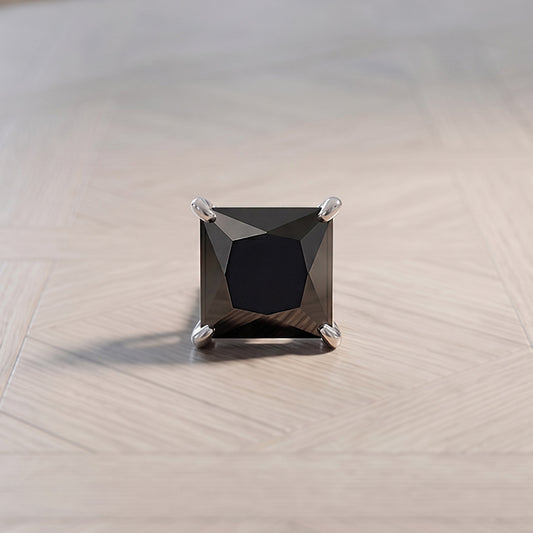 Silver Black Shadow Stud For Him