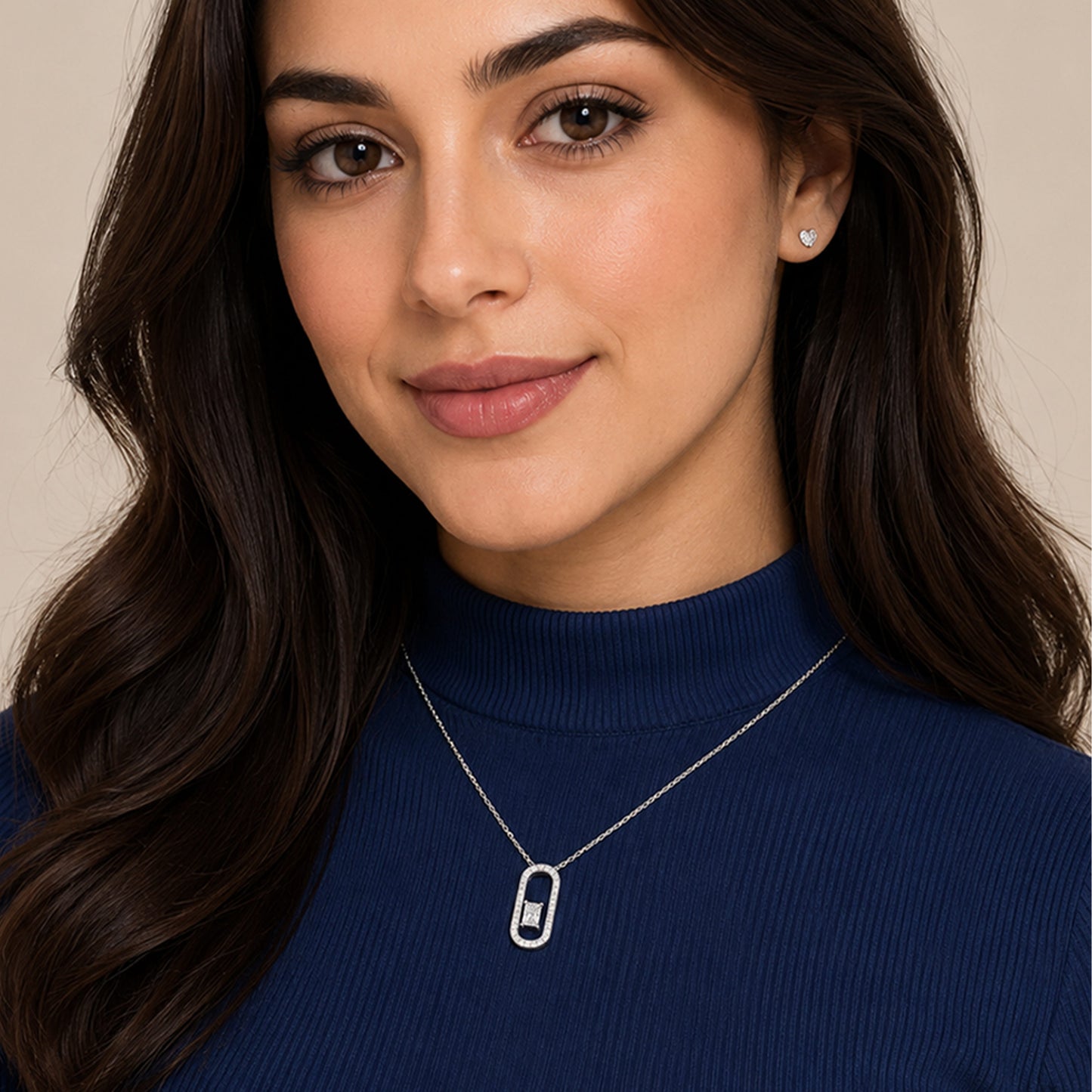 Messika Sterling Silver pendant with chain