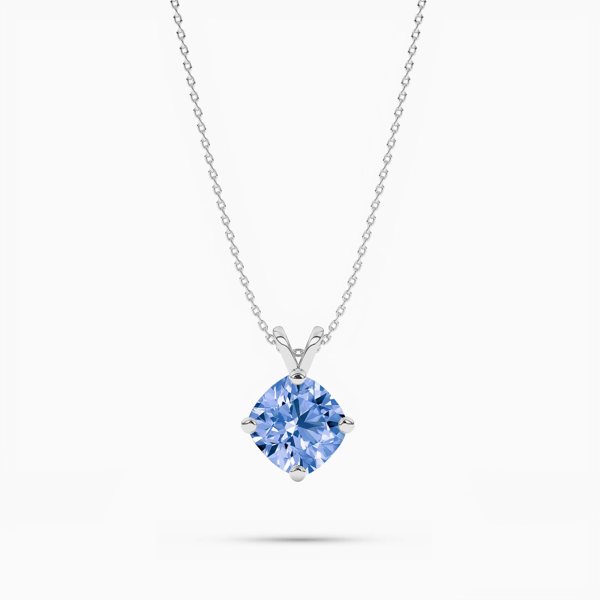 silver diamond necklace​