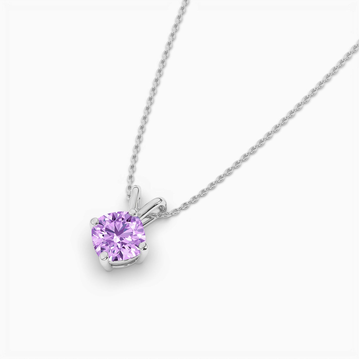 Light purple necklace cushion shape