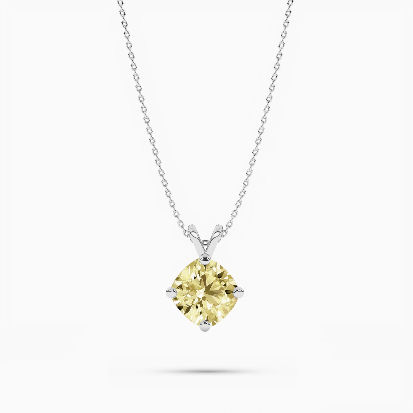 Cushion Diamond Solitaire pendant
