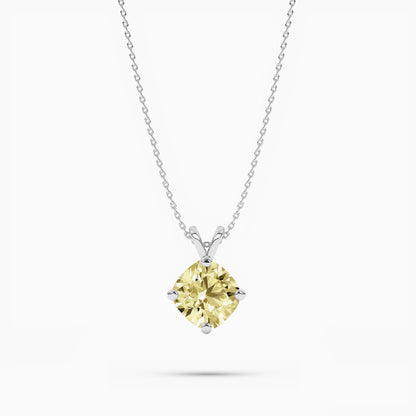 Cushion Diamond Solitaire pendant