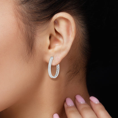 925 Sterling Silver Hoop Earrings