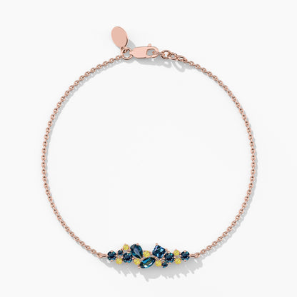 pure silver bracelet for womens rose gold