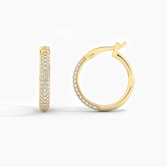 round hoop earrings