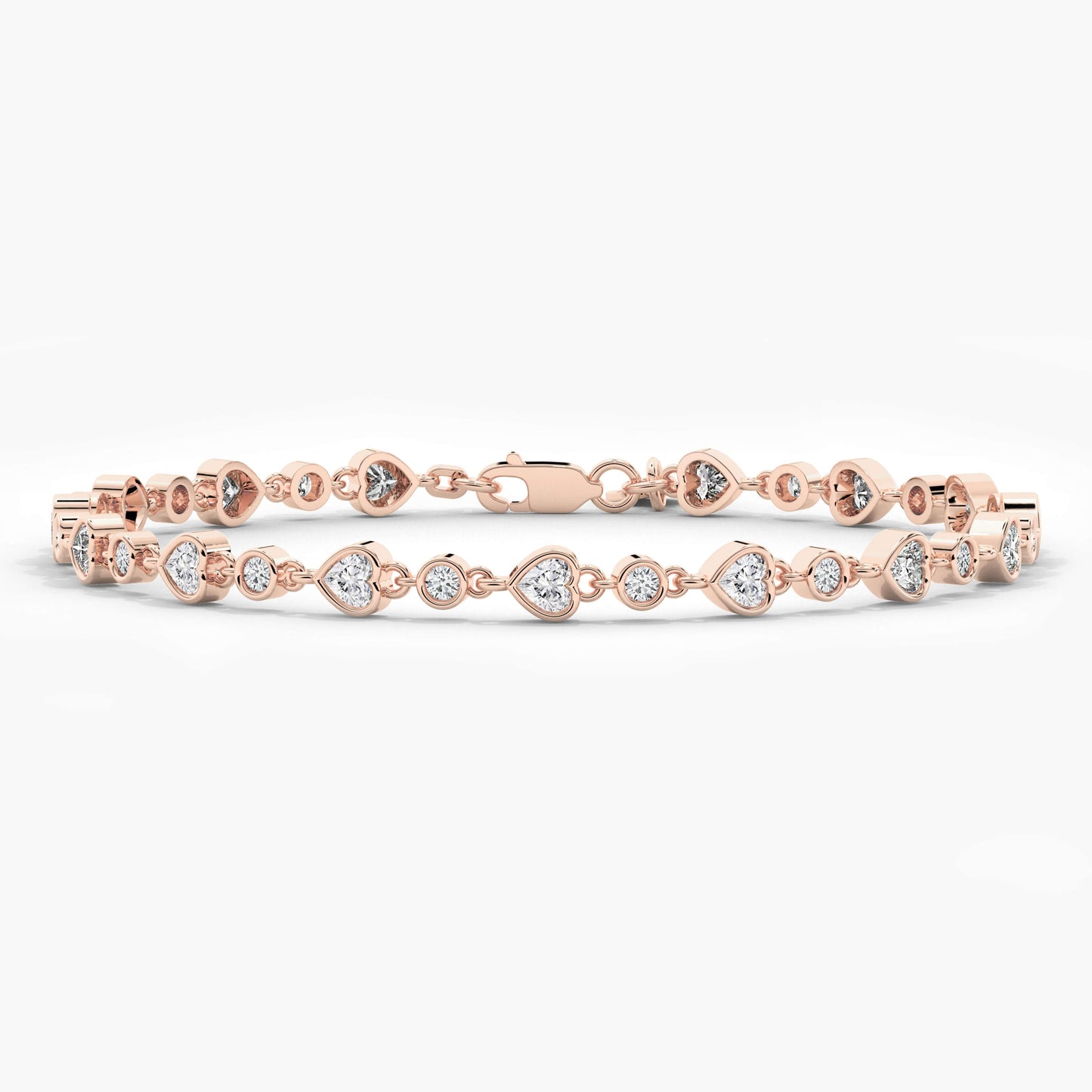 heart bracelets for women rose gold