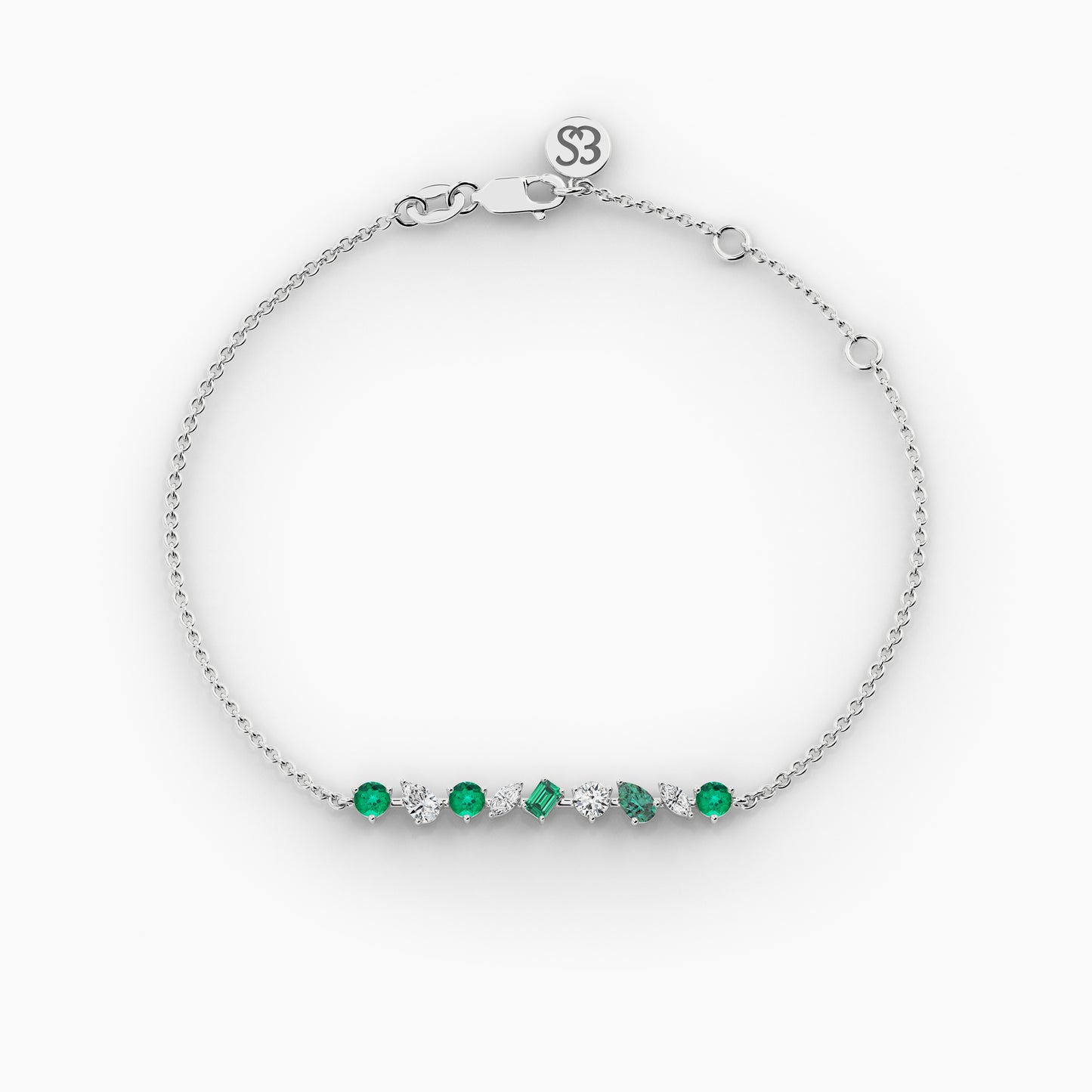 green diamond bracelet