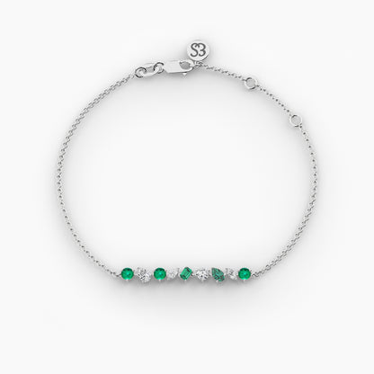 green diamond bracelet