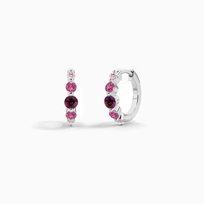 diamond hoop earrings