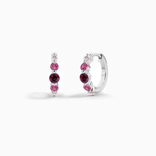 diamond hoop earrings