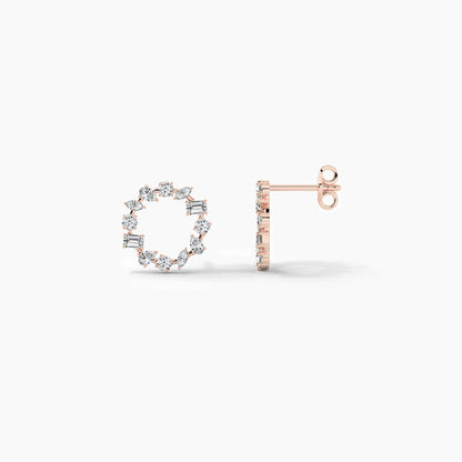 round hoop earrings