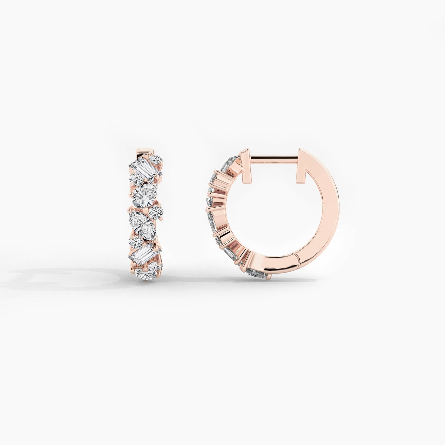 silver diamond earrings