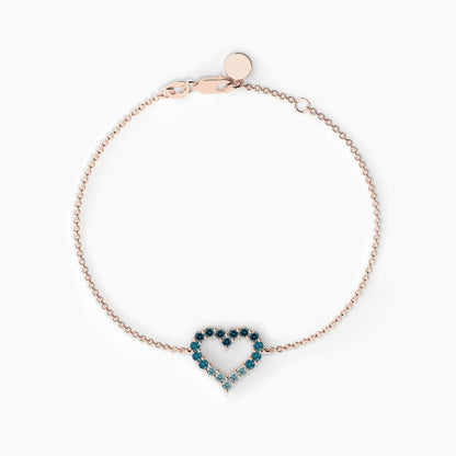 925 sterling silver blue bracelet
