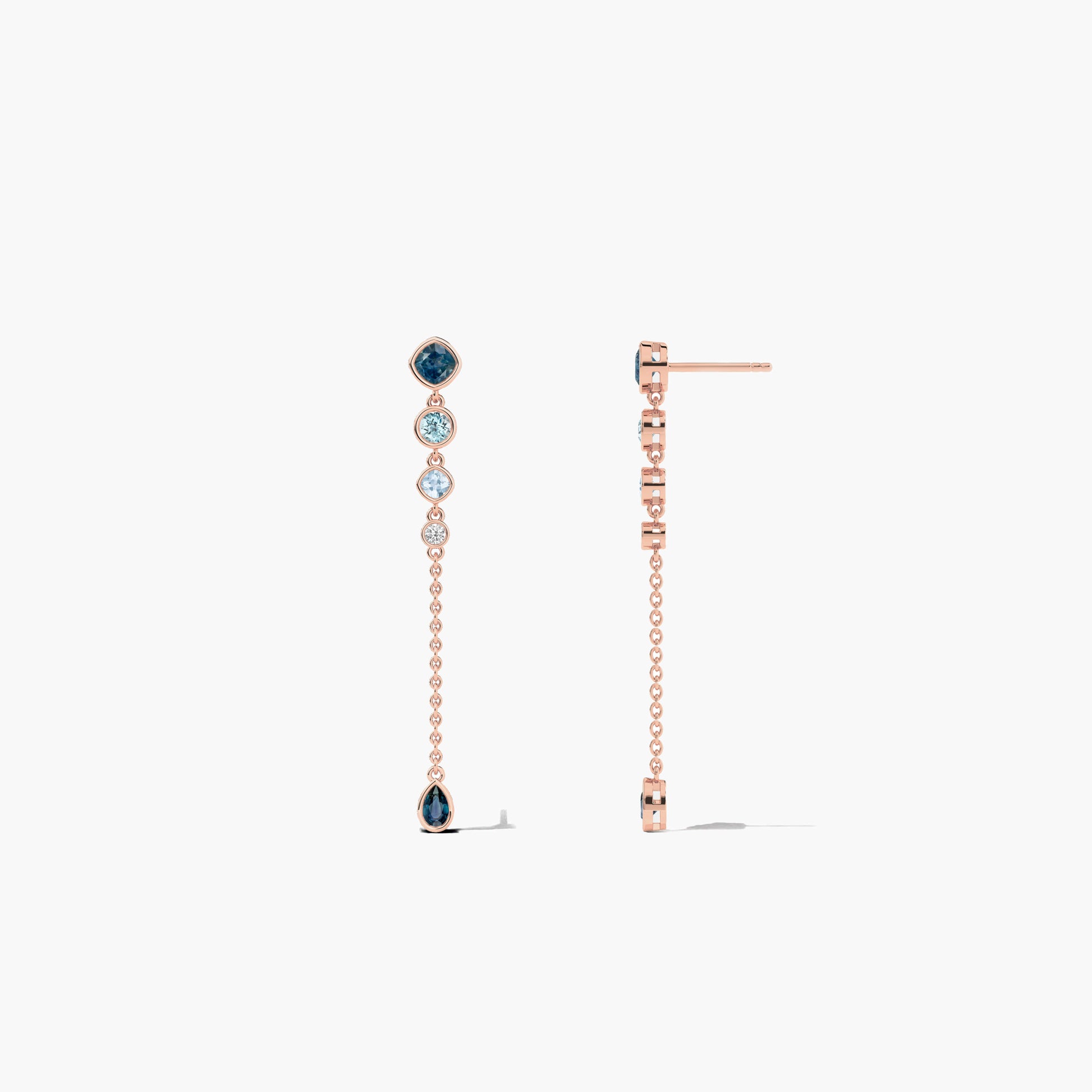 silver and gemstone earrings