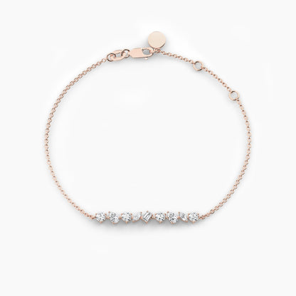 American Diamond Pure Silver Bracelet for Womens